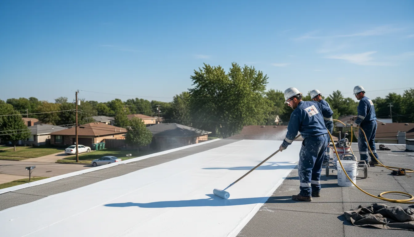 Commercial roof coating in Wyco, WV near me